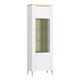 image 1 of Lazio Vitrin 1 Door in Alpine White/White Gloss