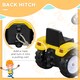 image 7 of HOMCOM Pedal Go Kart Ride On Excavator With Front Loader Digger Four Wheels Child Toy, for 3 Years Old