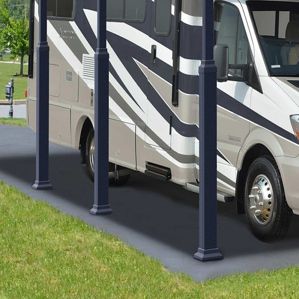 image 1 of Alpine Carport Kit 8500 RV - Aluminium/Polycarbonate - L863 x W352 x H307 - Grey Grey