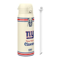 NFL x Sports, Vacuum Insulated Steel Bottle, Series, 750ml (24oz) | Cream | NFL Throwback Giants | One Size