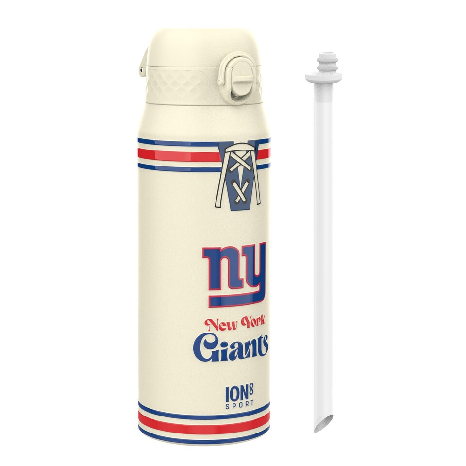 image 1 of NFL x Sports, Vacuum Insulated Steel Bottle, Series, 750ml (24oz) | Cream | NFL Throwback Giants | One Size
