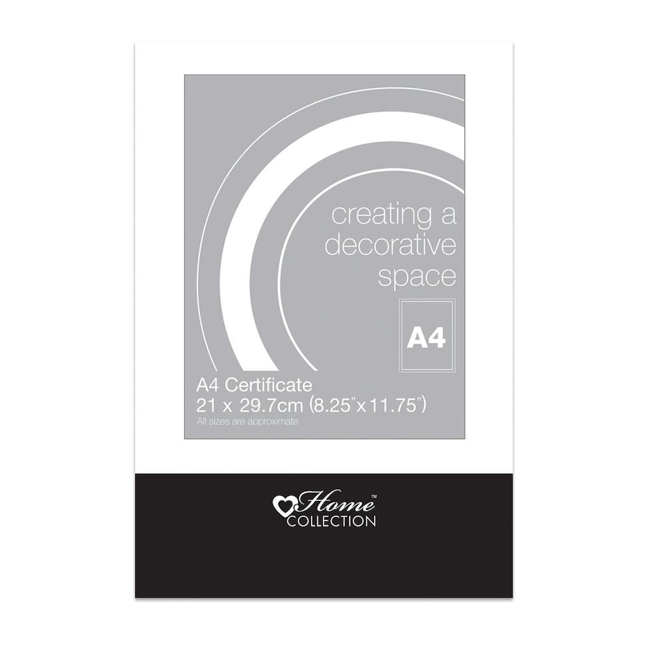 image 1 of A4 Certificate Glass Clip Frame by Home Collection