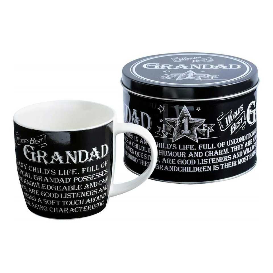 Man Mug & Tin - Grandad | Black | 1
