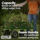 image 4 of Oypla Heavy Duty Metal Gardening Trolley - Green Trailer Cart