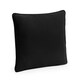 image 1 of Westford Mill Fairtrade Cotton Piped Cushion Cover - Natural/Black - 40cm x 40cm x 18cm