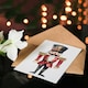 image 4 of Nutcracker Soldier Doll Toy Illustration Blank For Him Or Her Art Xmas Festive Christmas Card