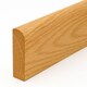 image 2 of Round Edge European Oak Skirting Board (Unoiled) - 95mm (H) x 19mm (T) x 3000mm (L) - (Pack Of 5)