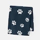 image 3 of OHS Pet Dog Blanket Crate Paw Puppy Animal Mat, 120x150cm - Navy Blue