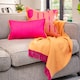 image 3 of Ulster Weavers Limelight Filled Cushion LS Cerise / Citrus