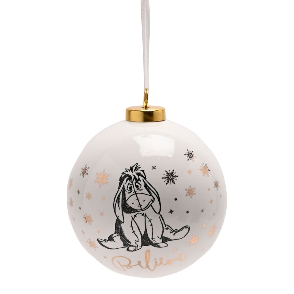 Widdop Gifts Disney Eeyore Ceramic Christmas Bauble