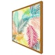 image 4 of Multi coloured tropical leaves (Picutre Frame) Brown | S