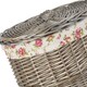 image 4 of Antique Wash Round Linen Basket Set 2 With Garden Rose Lining | Multi | Garden Rose