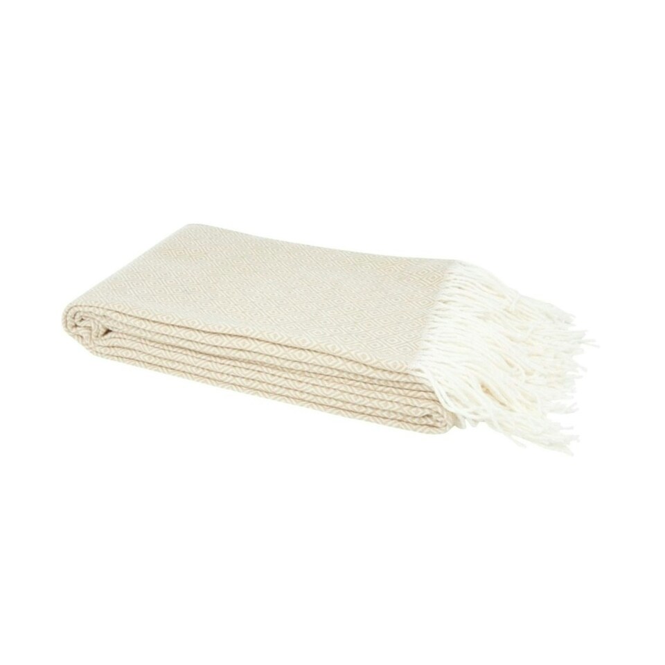 image 1 of Seasons Zinnia Summer Blanket - Beige - One Size
