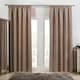 image 1 of OHS Pencil Pleat Thermal Insulated Blackout Curtains, 66x90" - Beige