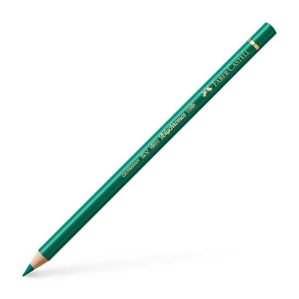 Faber-Castell - Polychromos Artists' Pencil, Permanent Green (266) - FC110266