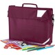 image 2 of Quadra Junior Book Bag With Strap - Burgundy - One Size