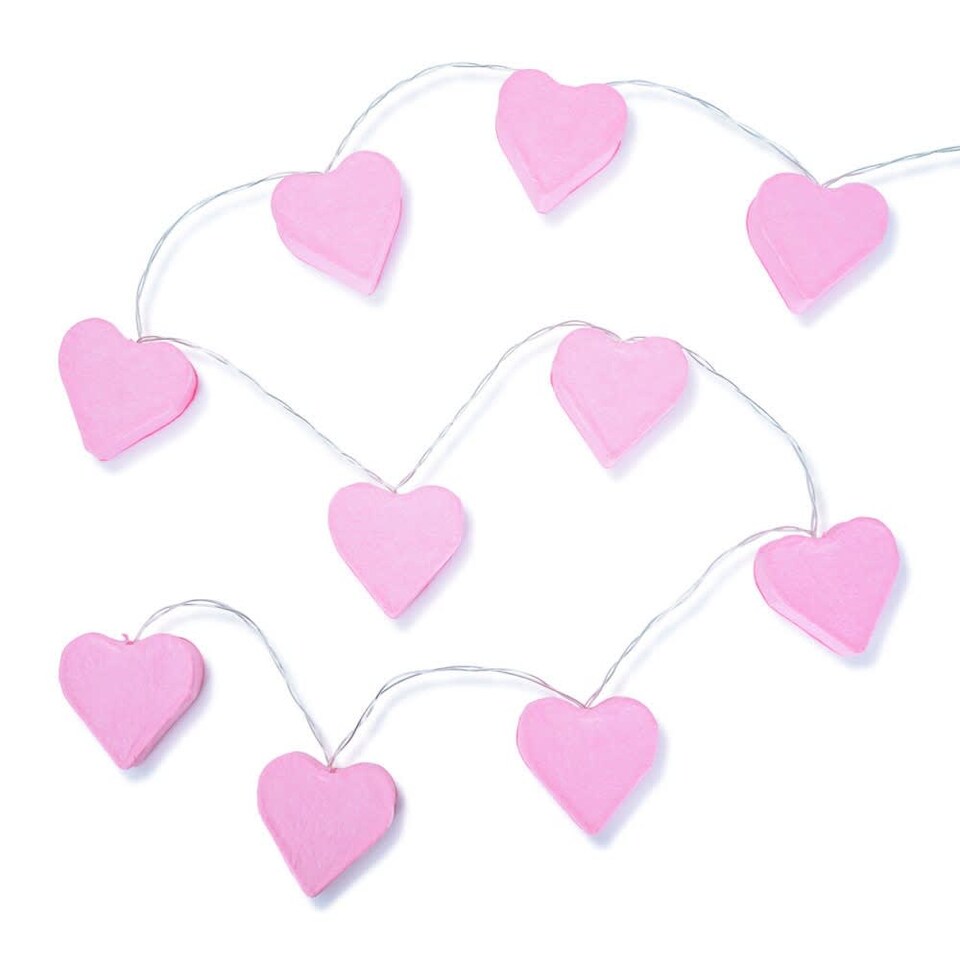 image 1 of ValueLights Pink String Light and LED .64W Bulb