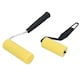 image 6 of 3" + 4" Mini Paint Roller Tray Set Foam Sleeves Rollers Solvent Based Painting 3pk