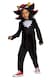 image 2 of Sonic the Hedgehog Shadow Costume – Boys Officially Licensed 2-Piece Fancy Dress Outfit, Black, Ages 3-8
