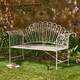 image 1 of Bielle Stone Grey Iron Garden Bench