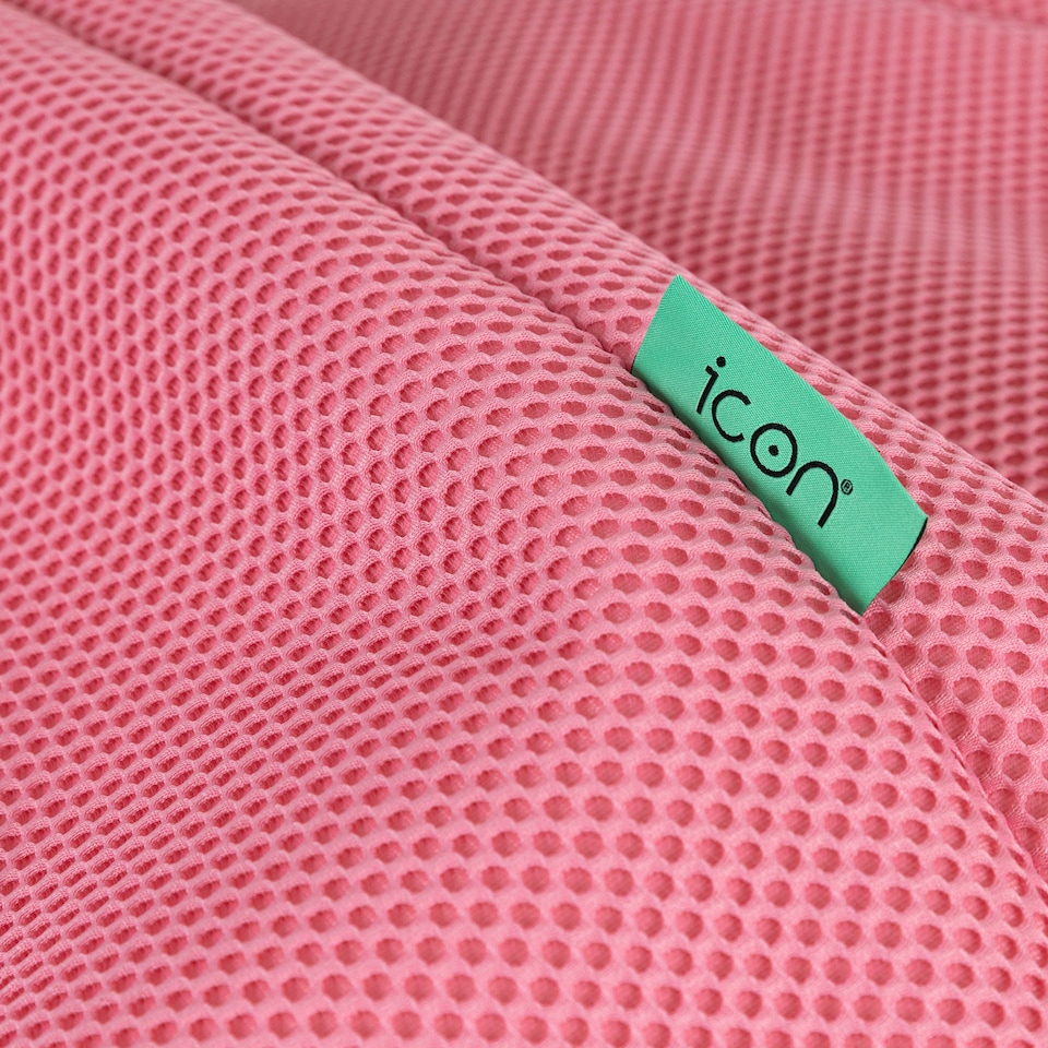 image 1 of Icon Gaming Performance Mesh XL Recliner Bean Bag, Pink