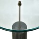 image 5 of Versatile Glass And Black Marble Side Table, Round Design Modern Side Table, Elegant Small Round Side Table Black