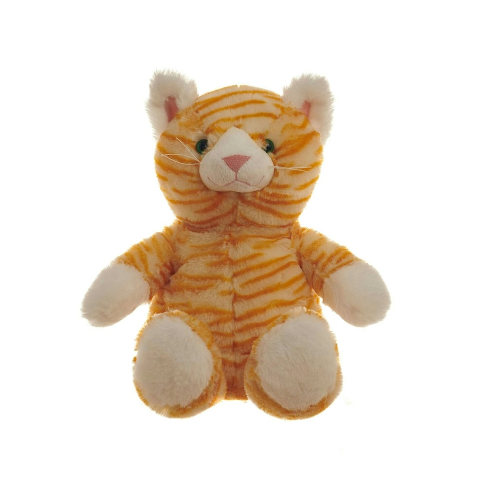 image 1 of Aroma Home Snuggable Plush Hottie with Microwavable Pouch Orange Cat