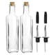 image 1 of Argon Tableware Olive Oil Pourer Bottles with Cork Lids - 250ml - Pack of 2