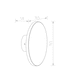 image 4 of CGC BAILEY Black Round LED Outdoor/Indoor Wall Light - 8W 4000K 700 lm IP65.