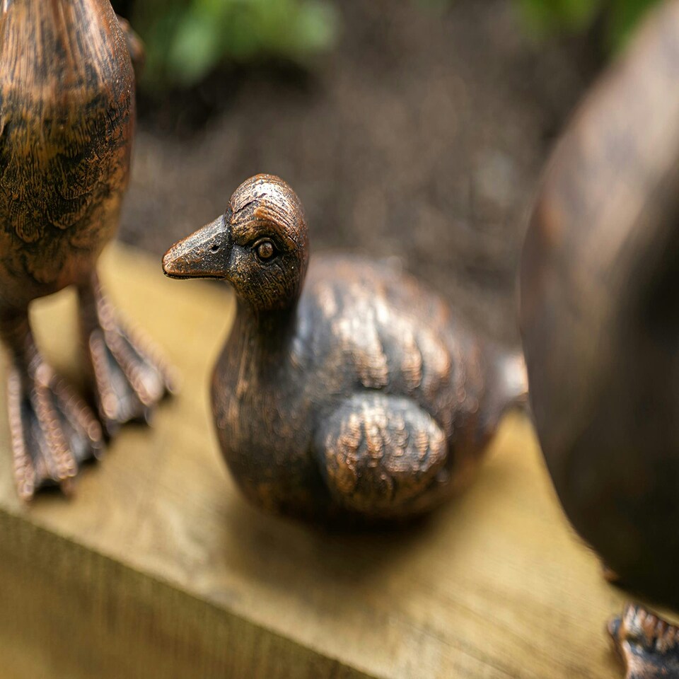 image 1 of Marco Paul Set of 4 Resin Duck Family Ornaments