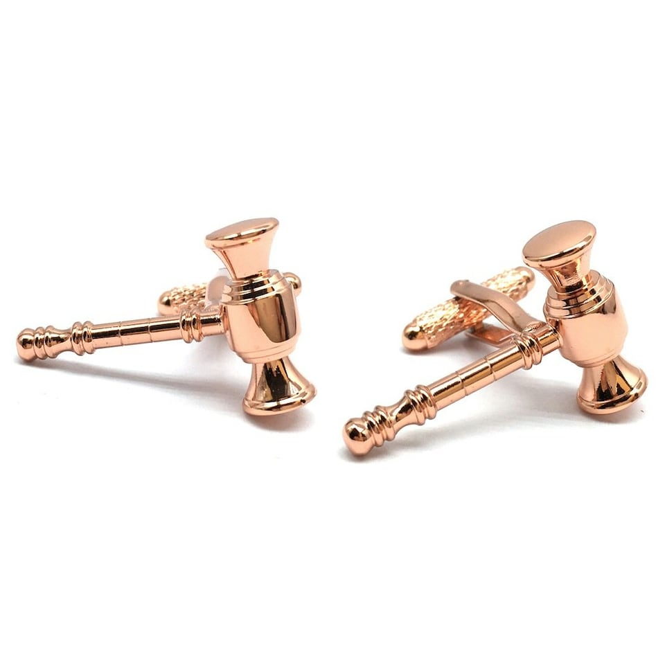 image 1 of Judge Gavel Cufflinks - Onyx Art CK219
