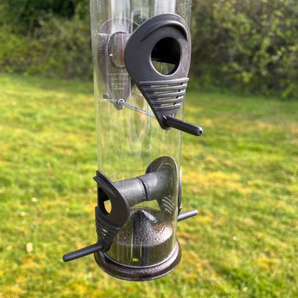 image 1 of Large Hanging Bird Seed Feeders (Set of 4)