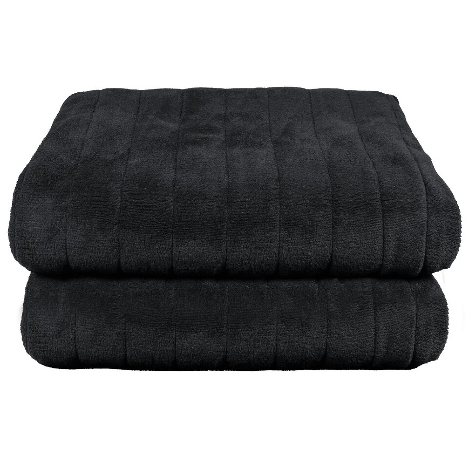 image 1 of Russell Hobbs RHHT1004BLA Electric Blanket Black Heated Throw Microfleece Black