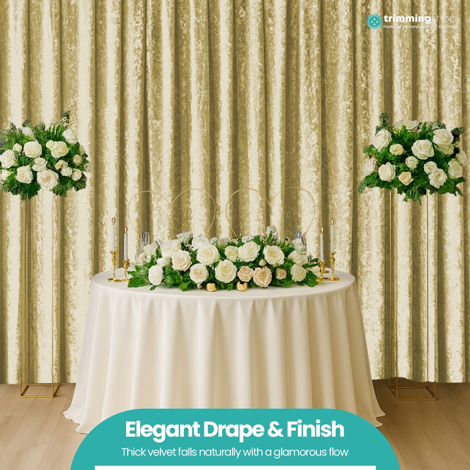 image 1 of 3x3m Crushed Velvet Backdrop, 8cm Rod Pocket Photography Background