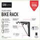 image 1 of Wall Mounted 2 Bike Bicycle Cycle Storage Mount Rack Hook Holder Hanger Garage Black