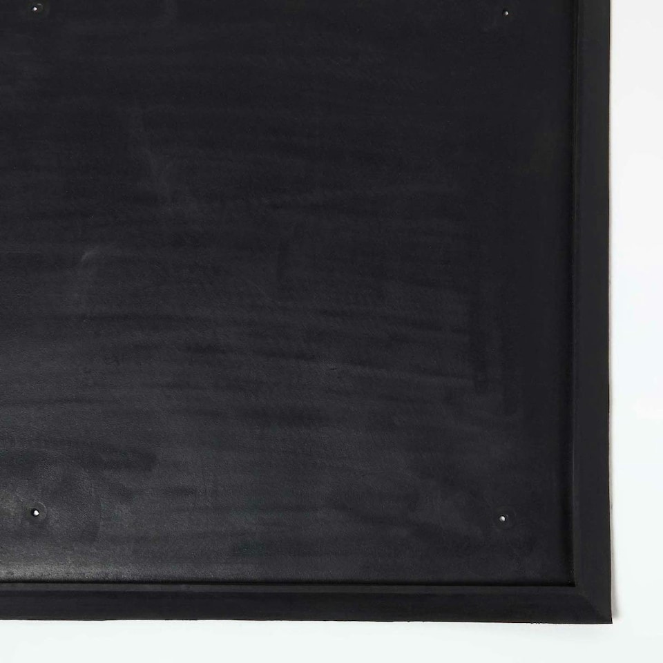 image 1 of Homescapes Black Rubber Surround for Doormats - 50 x 81 cm