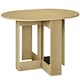 image 6 of HOMCOM Folding Dining Table Foldable Drop Leaf Dinner Table for Kitchen Oak