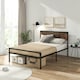 image 8 of COSTWAY Double Bed Frame Platform Bed with Headboard