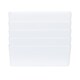 image 1 of Wham Studio 5 x 2L Deep Rectangular Plastic Storage Baskets Ice White White