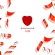 image 2 of Heart Confetti Red 14g - 1pk