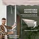 image 6 of Outsunny 2x1.5m Manual Retractable Patio Awning Floor- to-ceiling Shade Beige Cream
