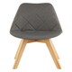 image 1 of Interiors by Premier Grey Diamond Pattern Dining Chair, Easy Cleaning Small Chair for Living Room, Space-Saving Accent Chair