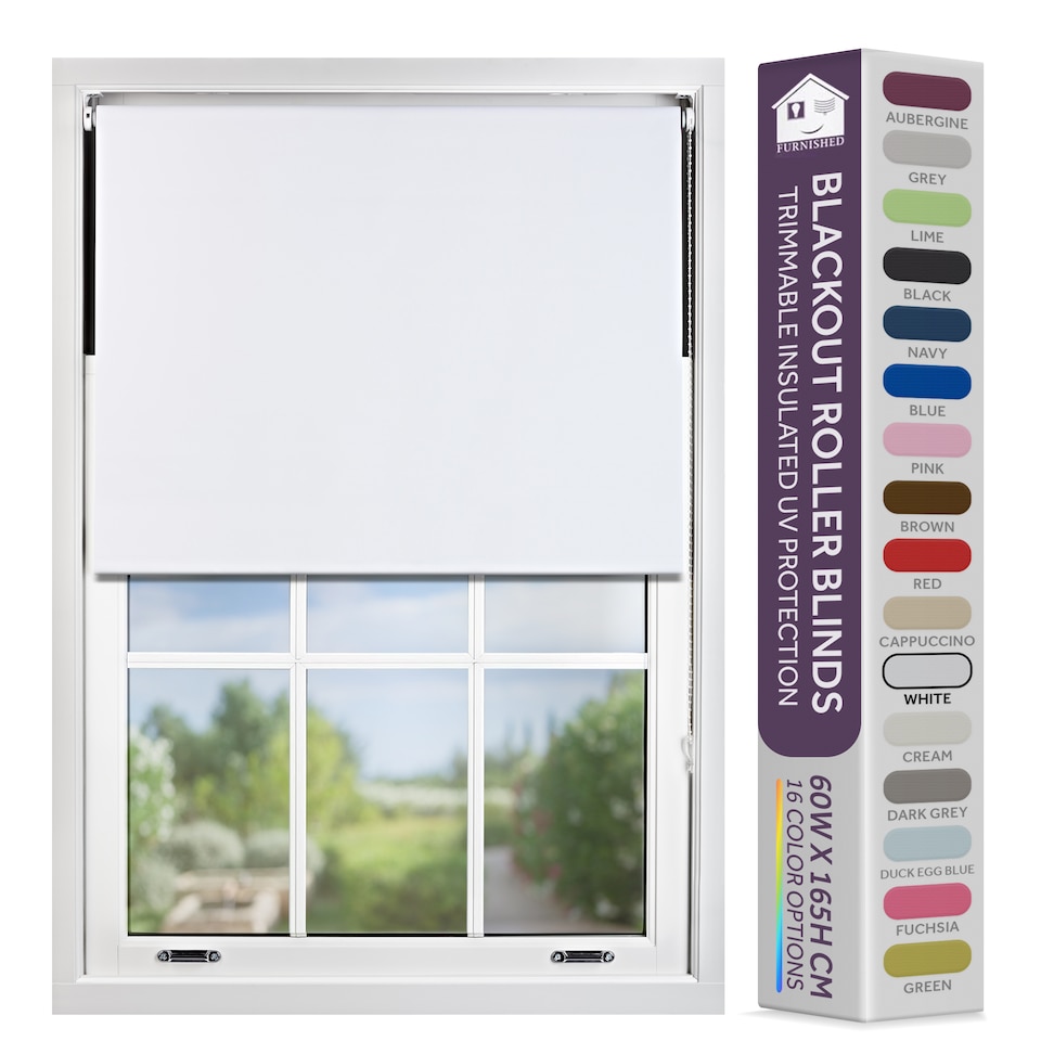 image 1 of 85cm Wide Blackout Roller Blind 165cm Drop