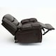 image 3 of Seattle Manual Recliner Armchair Home Lounge Bonded Leather Chair (Brown)