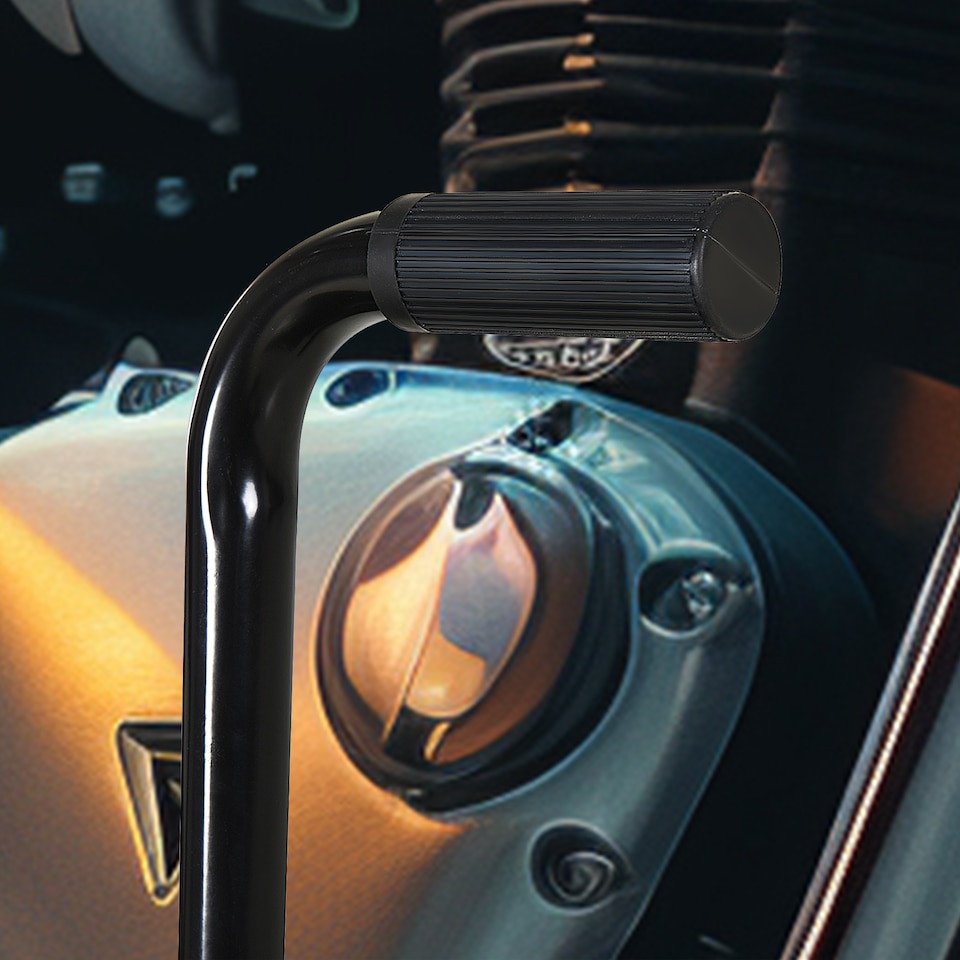 image 1 of DURHAND 150KG Steel Motorcycle Lift Rubber Platform, Crank Lift Manual Repair Clean Hoist Table Assist Off-Road Dirt Bike Stand, 27.5/39.5H cm, Black | Black