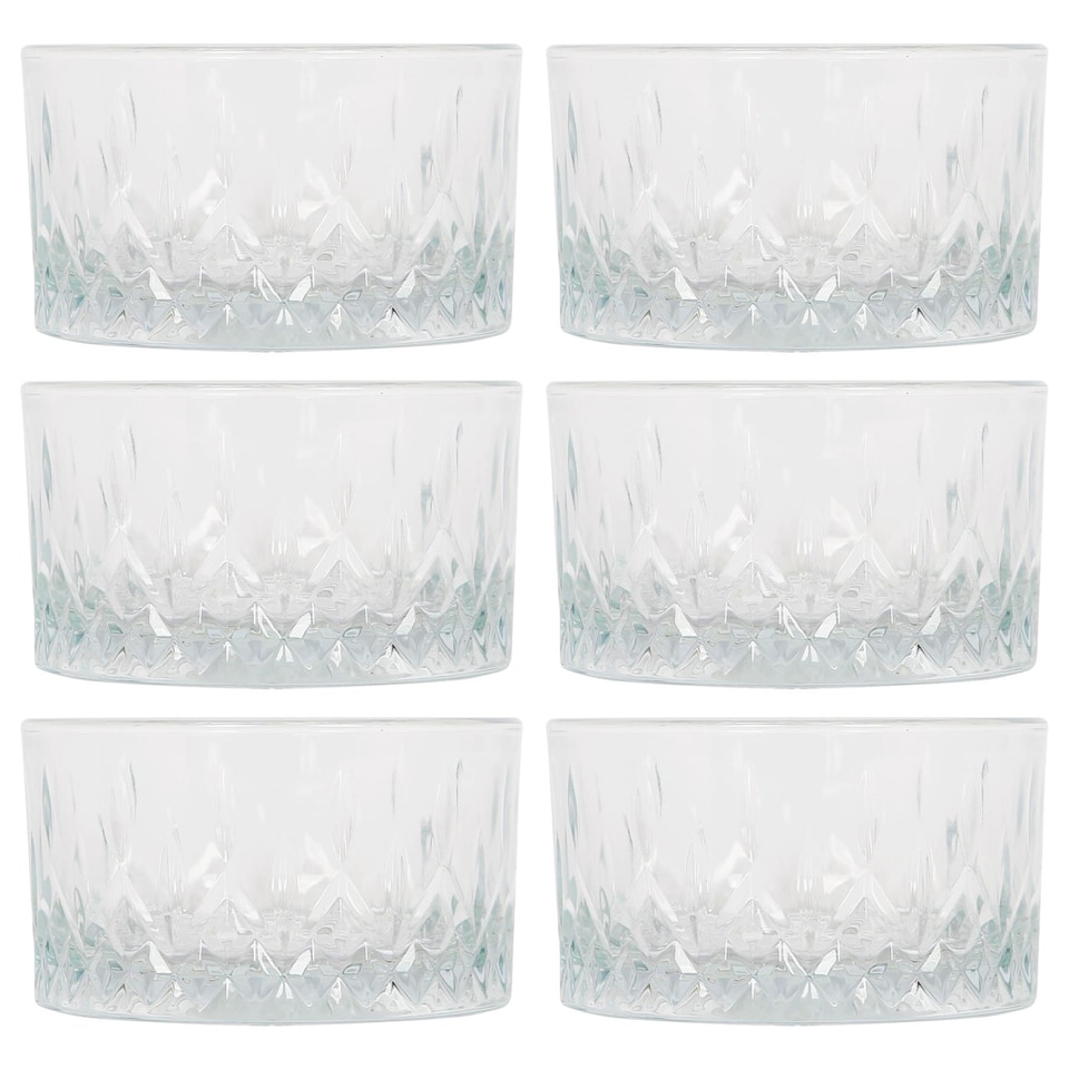 image 1 of LAV Odin Glass Serving Bowls - 9.5cm - Pack of 6 | Clear | Clear