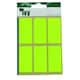 image 2 of Pack of 24 Yellow Fluorescent 25x50mm Rectangular Labels