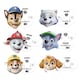 image 2 of Chase, Rubble, Marshall, Zuma, Skye & Rocky Paw Patrol Cardboard Face Masks - Pack of 6