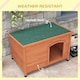image 4 of PawHut  Wooden Dog Kennel with Removable Floor, Openable Roof