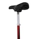 image 8 of HOMCOM Foldable Powered Scooter with Adjustable Seat and Brake, Red